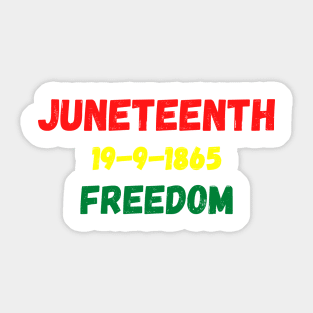 Juneteenth independence day Sticker